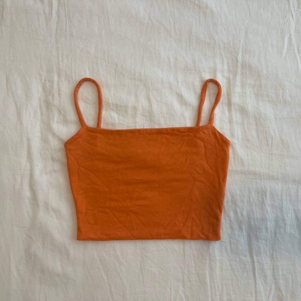 Naked Wardrobe Cropped Orange Tank